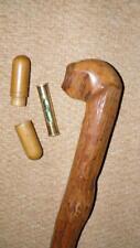 Edwardian Rustic Gadget Walking Stick / Cane - Concealed Spirit Level Top
