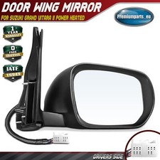 Electric Door Wing Mirror Drivers Side for Suzuki Grand Vitara II Power Heated