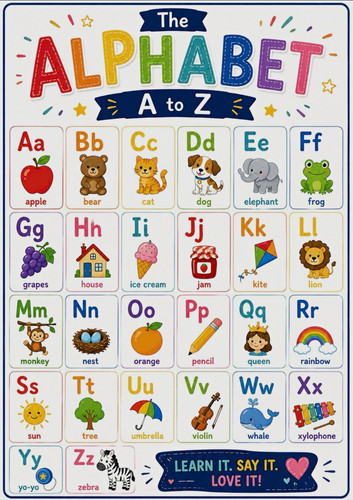 Alphabet educational - a-z,