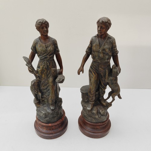 Antique pair bronzed - antique,