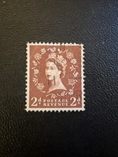 GB QUEEN ELIZABETH II SG 605A 2D ERROR USED