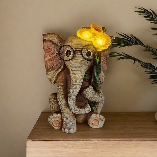 Resin animal figurine elephant - resin,