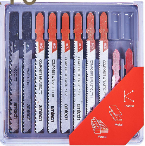 10x jigsaw blade set - jigsaw, mixed