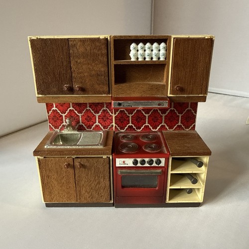 Lundby vintage dolls - vintage, red