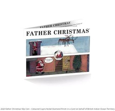 50p Father Christmas 2020 Coin in Card by British Pobjoy Mint 