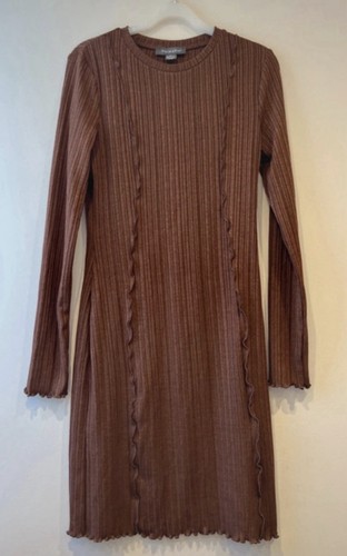 Brown stretch dress - brown, from