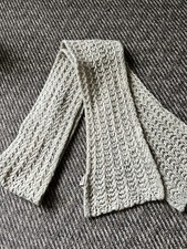 Long UGG Scarf In Beige/brown