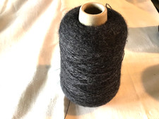 280 gr Lace weight Shetland Yarn.  Charcoal Grey.