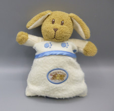 Tesco Hugging Friends Puppy Dog Baby Comforter Blanket White Blue Soft Plush Toy