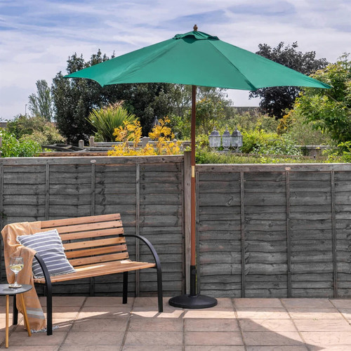 Wooden garden parasol x - 2.7m,