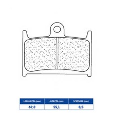 Sintered Front Brake Pads For Triumph 955 Sprint ST 1999-2004