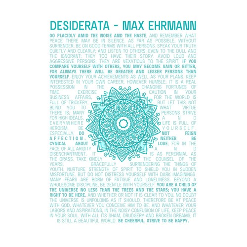 Desiderata mandala ehrmann - desiderata,