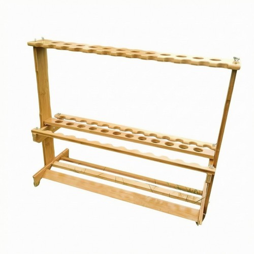 Bamboo fishing rod rack - fishing,