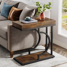 C Shaped End Table, Modern