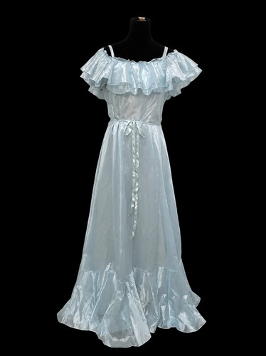 Vtg 70s ilgwu blue organza - vtg'70s,