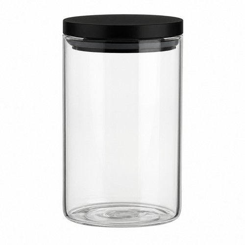 Clear glass cylinder storage - clear,