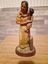 Vintage Indian Resin Figurine Native American Collectible
