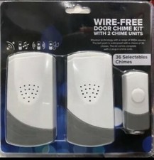 DOUBLE  WIRE-FREE DOOR CHIME