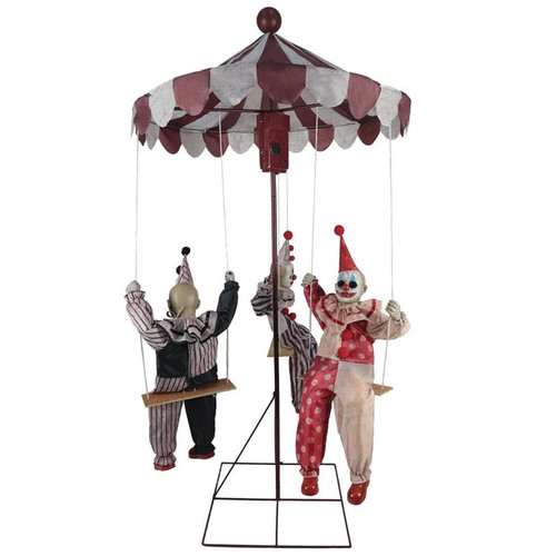 Clown round animated props - go-round,