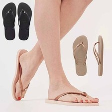 Original For HAVAIANAS /Slim charm Crystal Flip Flops Women Summer 2025