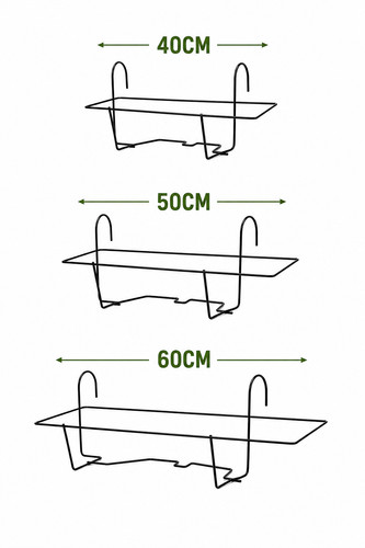Metal trough planter holder - trough,