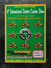 Vintage BELGIUM Alpheusdal Scooter Rally 03 ANTWERP CUSTOM SHOW Flyer LAMBRETTA