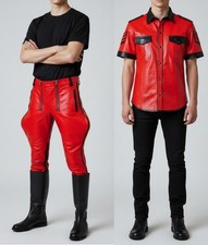 Men's Real Leather REd