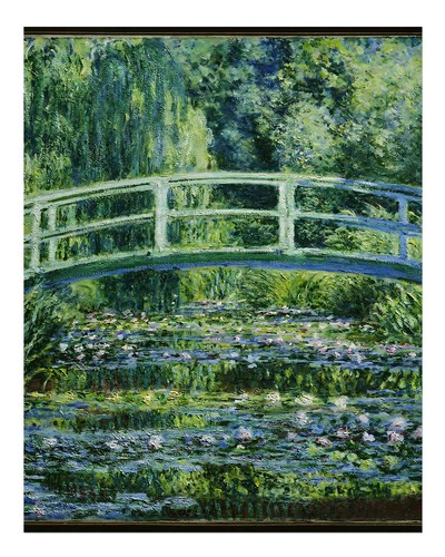 Monet water lilies bridge - monet,