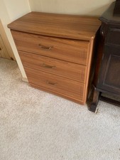 Alstons small wooden chest of 3 drawers, very good condition