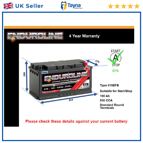 Efb battery fits - battery, middlebridge