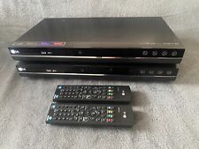 LG DRT389H DVD Recorder x 2 + Original Remote Controls Freeview Black READ!!!!!