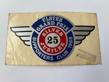 Unused 1988 Ulster Grand Prix Supporters Club Sticker.
