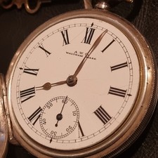 victorian silver waltham pocket watch