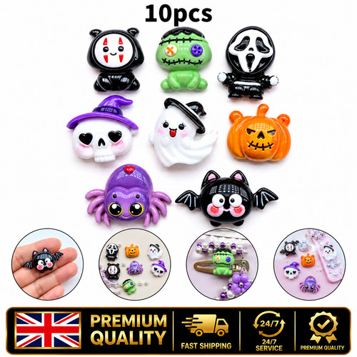 10pcs halloween resin flatback - 10pcs,