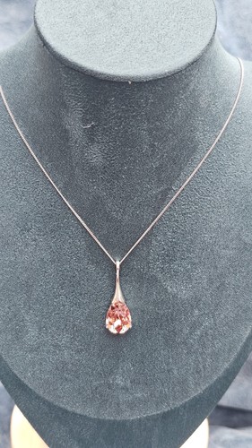 925 silver chain crystal - silver,