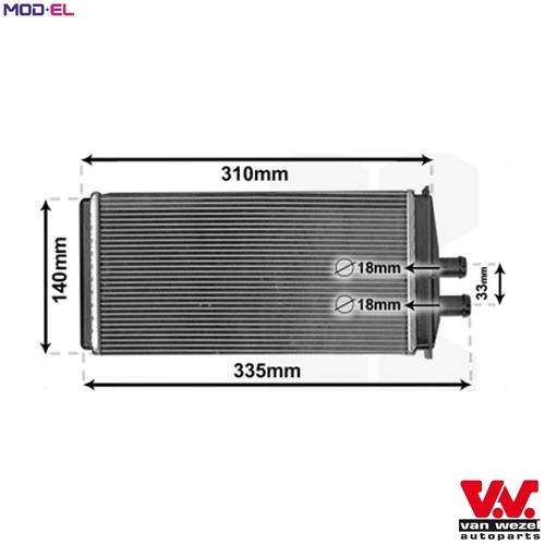 Heat exchanger interior - heat,