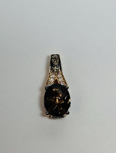 Vian 14k gold brown - gold, stone