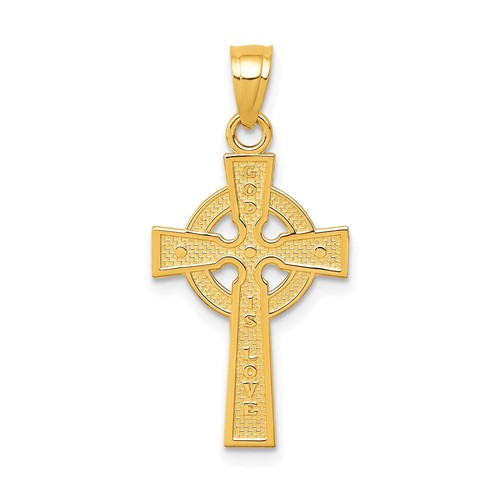 10k yellow gold - solid, celtic
