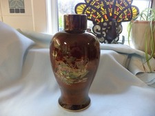 Large Carlton Ware Rouge Royale Ginger Jar or Vase Mikado" pattern.