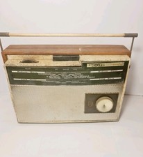 Vintage Brown Philips All Transistor Radio 1960's - Untested