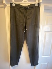 Atmosphere Women's Linen Trousers Size 14 Drawstring Waist