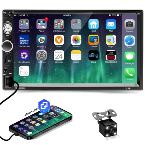 Double din car stereo audio - double,