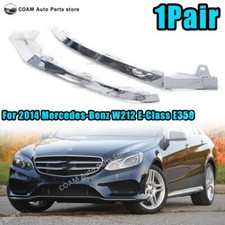 Pair Front Bumper Chrome Trim Molding For 2014 Mercedes-Benz W212 E-Class E350