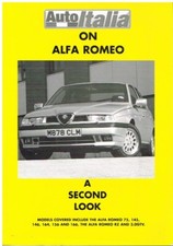 ALFA ROMEO 75 145 146 164 156 166 SZ RZ GTV 3.0 (916) PERIOD ROAD TESTS BOOK