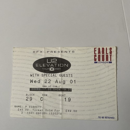 Elevation tour 2001 - -,