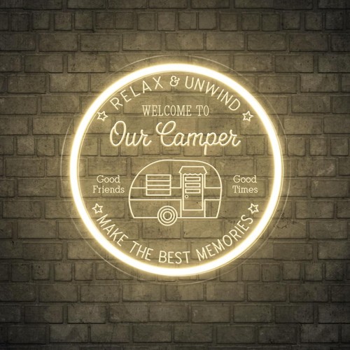 Camper neon sign for - camper,