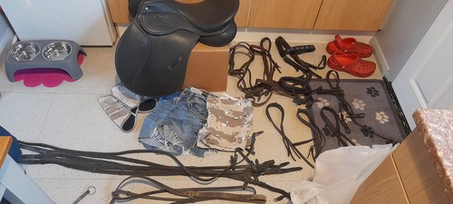 Equestrian joblot saddle - equestrian, joblot...saddle