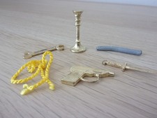 Cluedo Waddingtons 1970s Full Set of Six Weapons [Spare Replacements][2BT2]