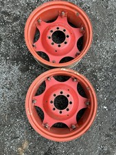 Zetor tractor 28" wheel rims red pair x2