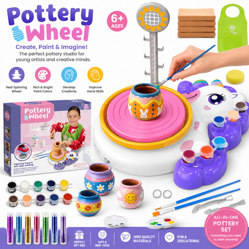 Pottery wheel for - pottery, kids